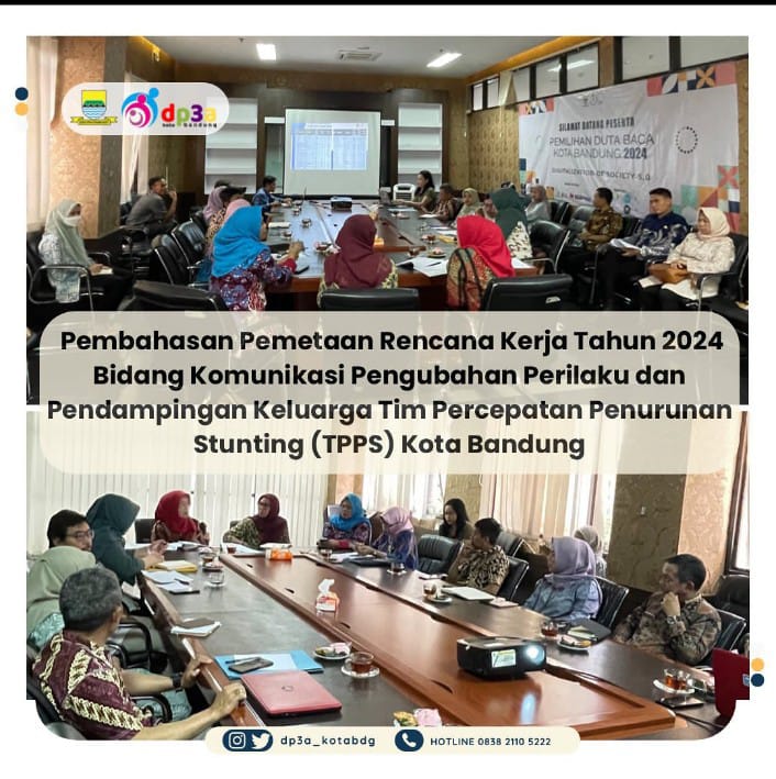 You are currently viewing Pembahasan Pemetaan Rencana Kerja Tahun 2024 Bidang Komunikasi Pengubahan Perilaku dan Pendampingan Keluarga Tim Percepatan Penurunan Stunting (TPPS) Kota Bandung