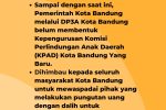 Pemerintah Kota Bandung Melalui DP3A Kota Bandung Belum Membentuk Kepengurusan KPAD Kota Bandung