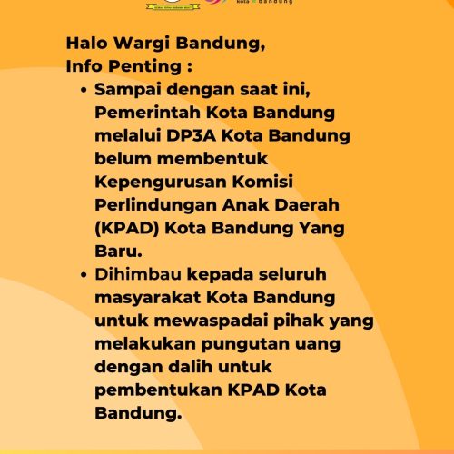 Pemerintah Kota Bandung Melalui DP3A Kota Bandung Belum Membentuk Kepengurusan KPAD Kota Bandung