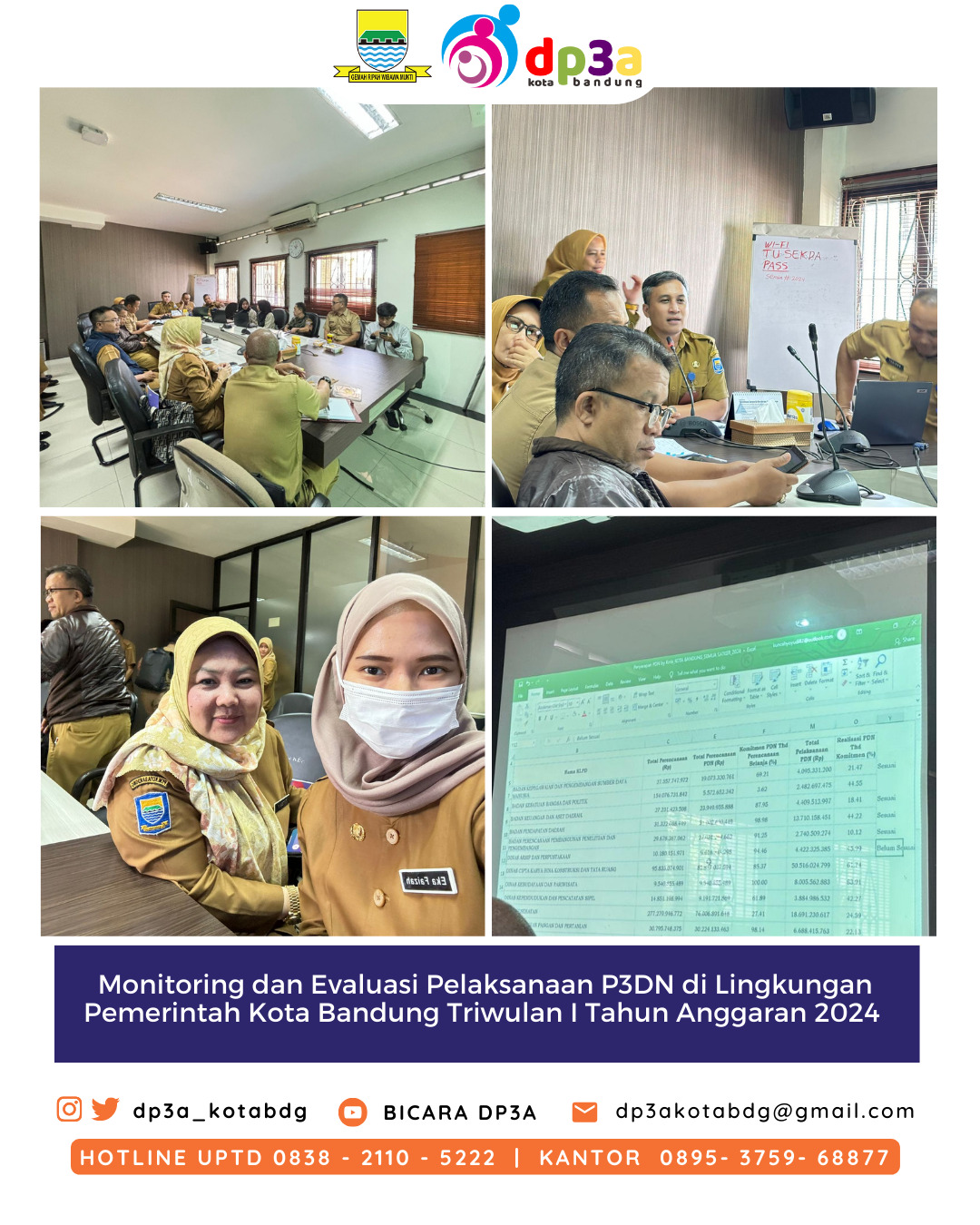 You are currently viewing Monitoring dan Evaluasi Pelaksanaan P3DN di Lingkungan Pemerintah Kota Bandung Triwulan 1 Anggaran 2024