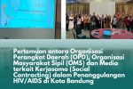 Pertemuan antara Organisasi Perangkat Daerah (OPD), Organisasi Masyarakat Sipil (OMS) dan Media terkait Kerjasama (Social Contracting) dalam Penanggulangan HIV/AIDS di Kota Bandung