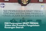 FGD Penyusunan Draft Perwal Sistem dan Prosedur Pengelolaan Keuangan Daerah