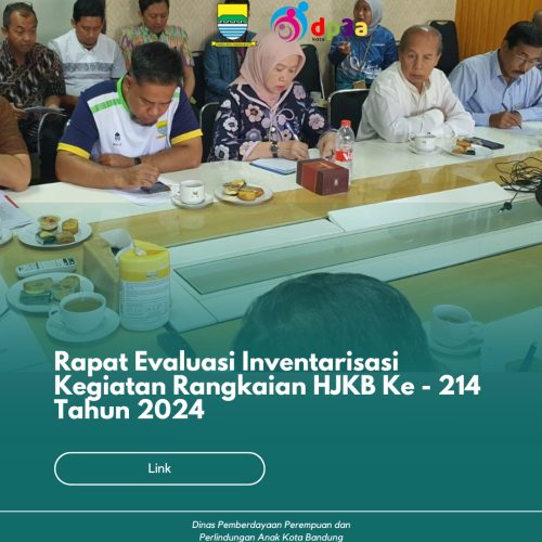 Rapat Evaluasi Inventarisasi Kegiatan Rangkaian Hari Jadi Kota Bandung (HJKB) ke – 214 tahun 2024