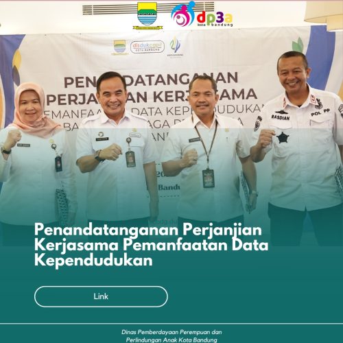 Penandatanganan Perjanjian Kerjasama Pemanfaatan Data Kependudukan