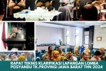 RAPAT TEKNIS KLARIFIKASI LAPANGAN LOMBA POSYANDU TK.PROVINSI JAWA BARAT THN 2024