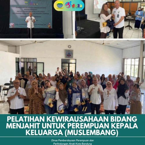 PELATIHAN KEWIRAUSAHAAN BIDANG MENJAHITUNTUK PEREMPUAN KEPALA KELUARGA(MUSLEMBANG)