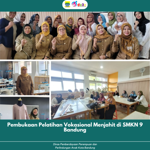 Menyelenggarakan acara Pembukaan kegiatan PelatihanVokasional Menjahit Tahun 2024 di SMKN 9 Kota Bandungyang akan dilaksanakan selama 4 hari pada tanggal 2, 4, 6,dan 7 September 2024.