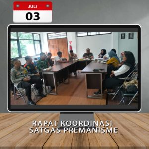 Read more about the article Rapat Koordinasi Satgas Premanisme Kecamatan Bandung Wetan