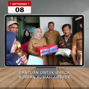 Read more about the article memberikan bantuan kepada Warga yang mengalami bencana rumah ambruk