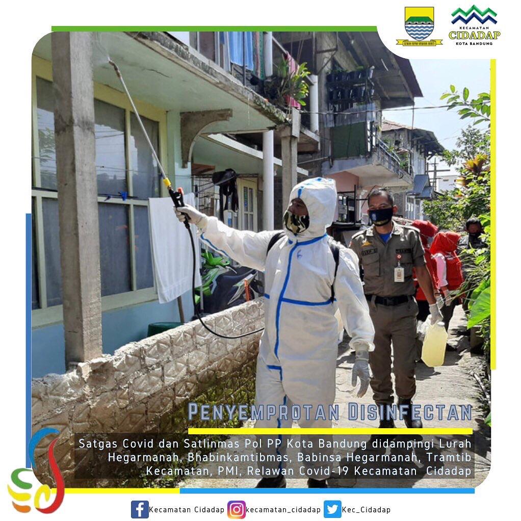 Read more about the article Penyemprotan Disinfektan Kecamatan Cidadap