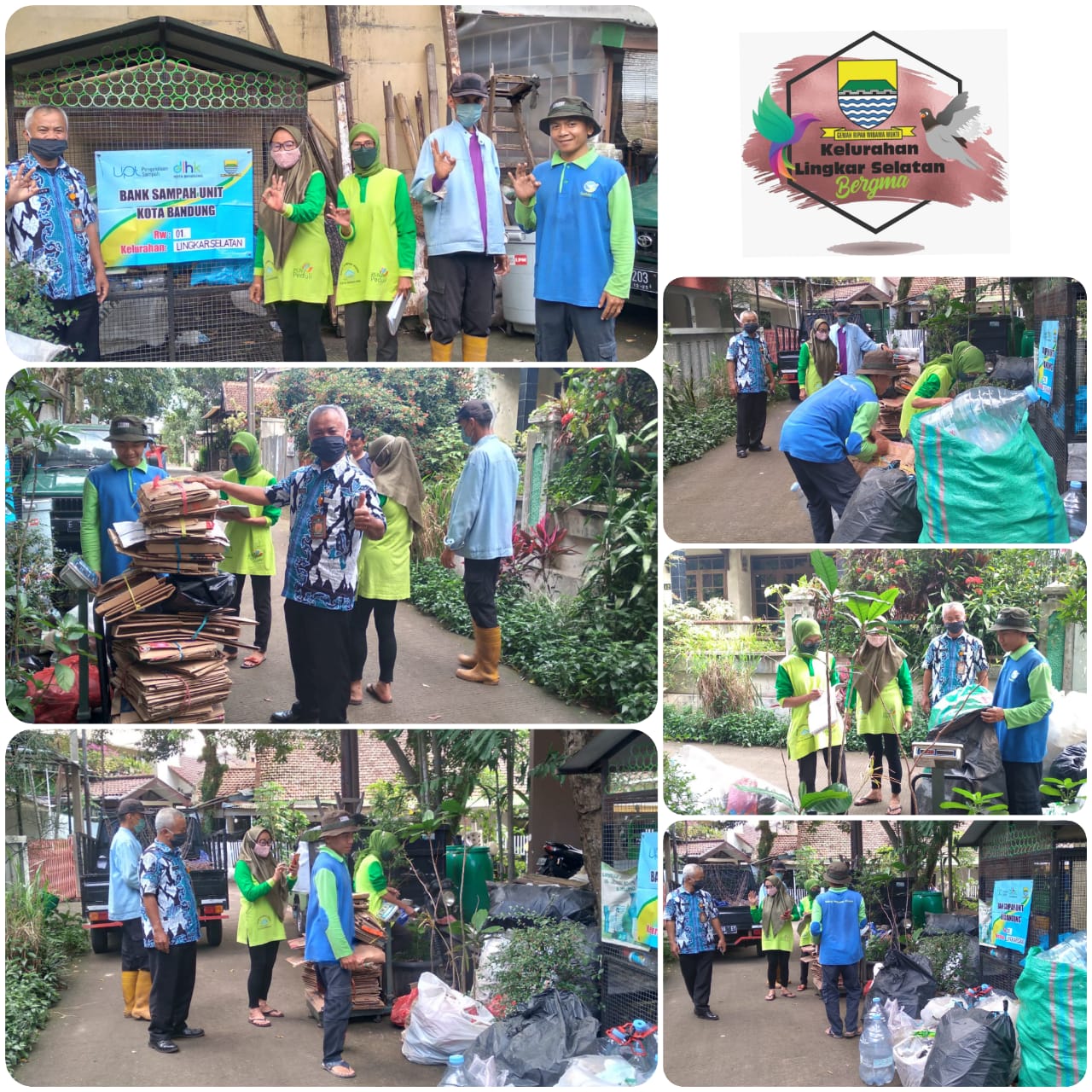 Giat Kasie Ekbang Lingkar Selatan Monitoring Kegiatan Bank Sampah Di Wilayah Rw Kel Lingkar