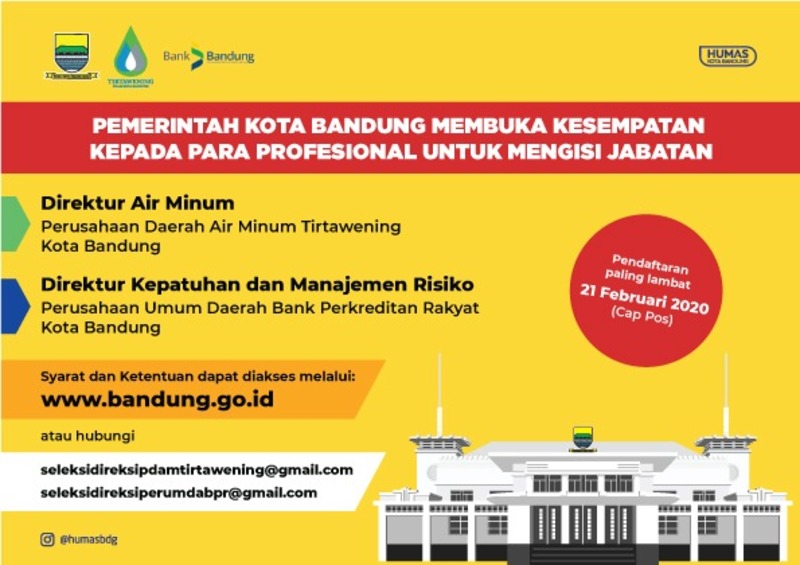 Read more about the article Seleksi Calon Direktur Air Minum Dan Direktur Kepatuhan Dan Manajemen Risiko